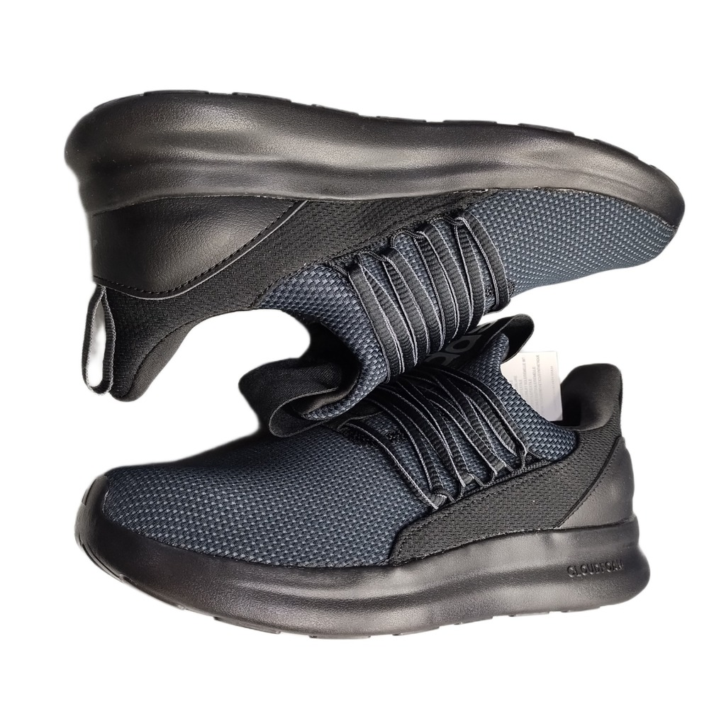 Adidas Lite Racer Adapt 7.0 Running Sneakers Mens Size 7W Black Slip On IE8684
